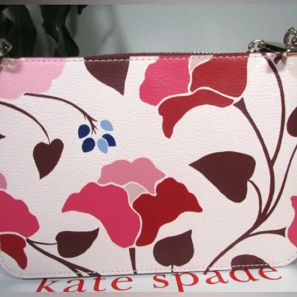 Kate Spade Leather Eva Nouveau Bloom Chain Crossbody - New With Tags Attached - Picture 8 of 11